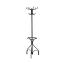 Kiefer Coat Rack with 12 Hooks Black - My Sweet Home Furniture (Queens, NY)