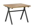 Colmar 3-piece Trestle Occasional Table Set Golden Oak and Gunmetal - My Sweet Home Furniture (Queens, NY)