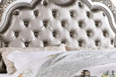 Melrose Transitional Style King Bed in Silver finish Wood - My Sweet Home Furniture (Queens, NY)