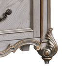 Melrose Transitional Style Nightstand in Silver finish Wood - My Sweet Home Furniture (Queens, NY)