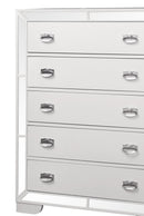 Grand Gloria Contemporary Style Chest in White finish Wood - My Sweet Home Furniture (Queens, NY)
