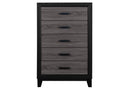 LISBON GREY AND BLACK CHEST