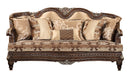 Alexa Traditional Style Sofa in Cherry finish Wood