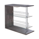 Prescott Rectangular 2-shelf Bar Unit Grey - My Sweet Home Furniture (Queens, NY)