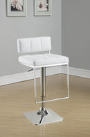 Alameda Adjustable Bar Stool White and Chrome - My Sweet Home Furniture (Queens, NY)