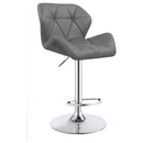 Berrington Adjustable Bar Stools Chrome and Grey (Set of 2) - My Sweet Home Furniture (Queens, NY)