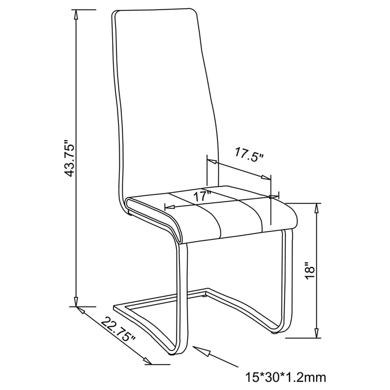 Montclair Side Chairs - My Sweet Home Furniture (Queens, NY)