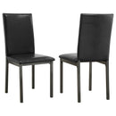 Garza Upholstered Dining Chairs Black (Set of 2) - My Sweet Home Furniture (Queens, NY)