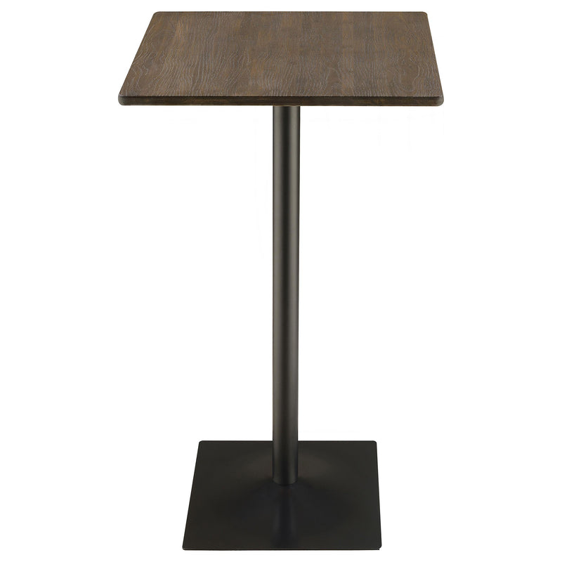 Cavalier 3-piece Square Bar Table Set Dark Elm and Black - My Sweet Home Furniture (Queens, NY)