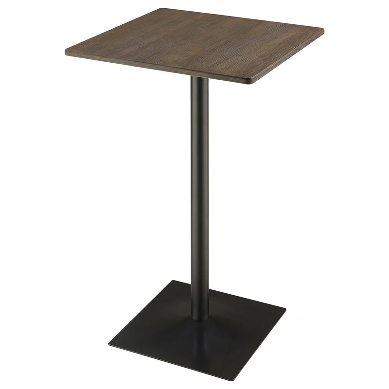 Cavalier 3-piece Square Bar Table Set Dark Elm and Black - My Sweet Home Furniture (Queens, NY)