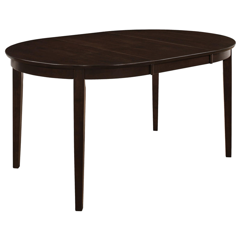 Gabriel 5-piece Extension Leaf Dining Table Set Cappuccino - My Sweet Home Furniture (Queens, NY)