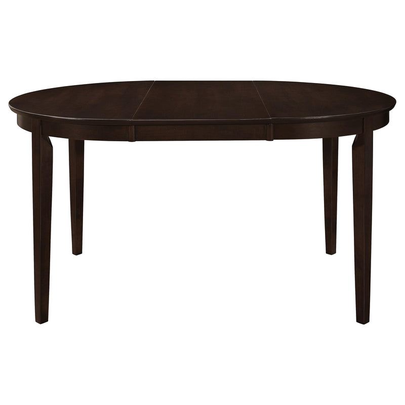 Gabriel 5-piece Extension Leaf Dining Table Set Cappuccino - My Sweet Home Furniture (Queens, NY)
