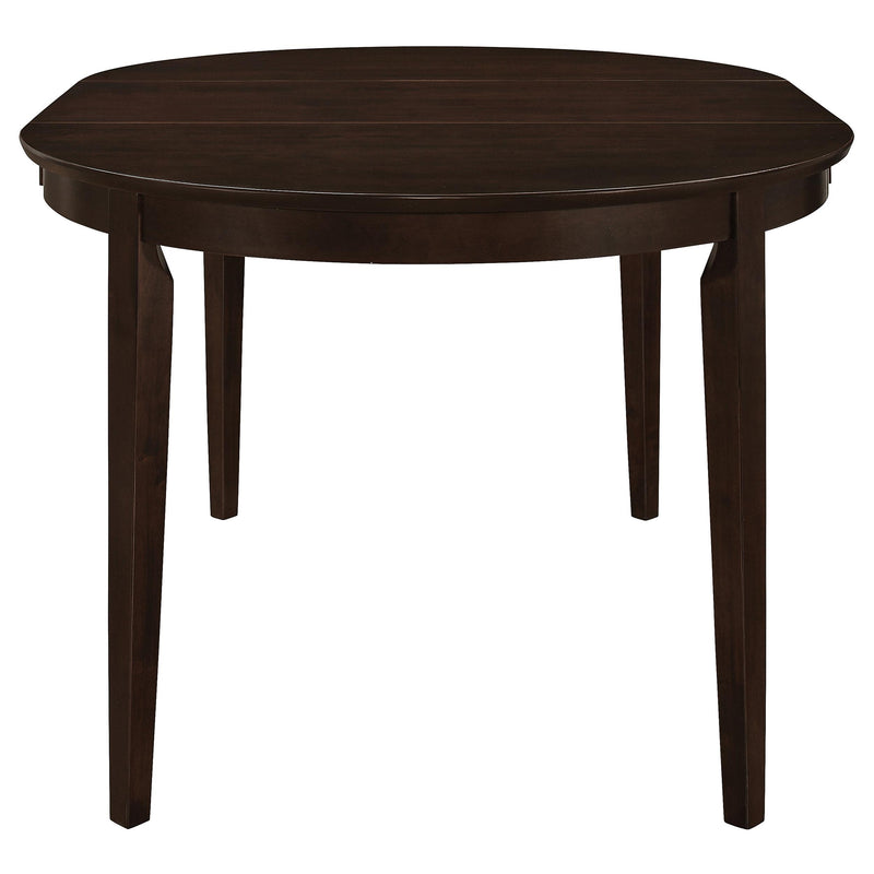 Gabriel 5-piece Extension Leaf Dining Table Set Cappuccino - My Sweet Home Furniture (Queens, NY)