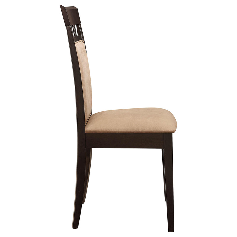 Gabriel 5-piece Rectangular 59-inch Closed Back Dining Set Cappuccino - My Sweet Home Furniture (Queens, NY)