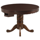Turk 3-in-1 Round Pedestal Game Table Tobacco - My Sweet Home Furniture (Queens, NY)