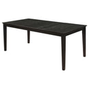 Louise Rectangular Dining Table with Extension Leaf Black - My Sweet Home Furniture (Queens, NY)