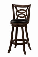 Calecita Swivel Bar Stools with Upholstered Seat Cappuccino (Set of 2) - My Sweet Home Furniture (Queens, NY)