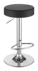 Ramses 29" Adjustable Bar Stool Chrome and Black - My Sweet Home Furniture (Queens, NY)