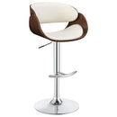 Dana Adjustable Bar Stool Ecru and Chrome - My Sweet Home Furniture (Queens, NY)