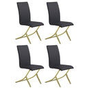 Carmelia Upholstered Side Chairs Black (Set of 4) - My Sweet Home Furniture (Queens, NY)