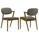 Malone Dining Side Chairs Grey and Dark Walnut (Set of 2) - My Sweet Home Furniture (Queens, NY)