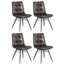 Aiken Upholstered Tufted Side Chairs Brown (Set of 4) - My Sweet Home Furniture (Queens, NY)