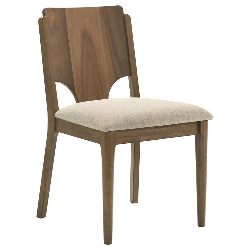 Crestmore 5-piece 46-inch Round Wood Dining Table Set Walnut - My Sweet Home Furniture (Queens, NY)