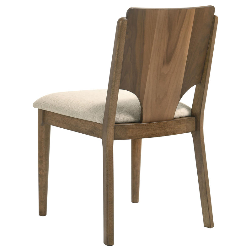 Crestmore 5-piece 46-inch Round Wood Dining Table Set Walnut - My Sweet Home Furniture (Queens, NY)