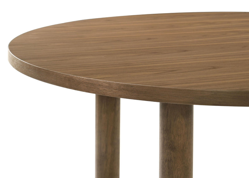 Crestmore 5-piece 46-inch Round Wood Dining Table Set Walnut - My Sweet Home Furniture (Queens, NY)