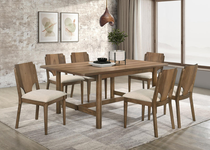 Crestmore 71-inch Rectangular Wood Dining Table Walnut - My Sweet Home Furniture (Queens, NY)