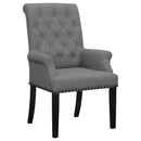 Alana Upholstered Tufted Arm Chair with Nailhead Trim - My Sweet Home Furniture (Queens, NY)