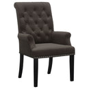 Alana Upholstered Tufted Arm Chair with Nailhead Trim - My Sweet Home Furniture (Queens, NY)