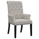 Alana Upholstered Tufted Arm Chair with Nailhead Trim - My Sweet Home Furniture (Queens, NY)