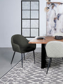 Emma Upholstered Dining Arm Chair (Set of 2) - My Sweet Home Furniture (Queens, NY)