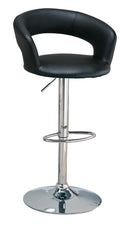 Barraza 29" Adjustable Height Bar Stool Black and Chrome - My Sweet Home Furniture (Queens, NY)
