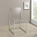 Adino Acrylic Dining Side Chair Clear and Chrome - My Sweet Home Furniture (Queens, NY)