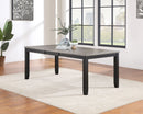 Elodie Rectangular Dining Table with Extension Grey and Black - My Sweet Home Furniture (Queens, NY)