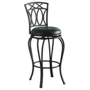 Adamsville Upholstered Swivel Bar Stool Black - My Sweet Home Furniture (Queens, NY)
