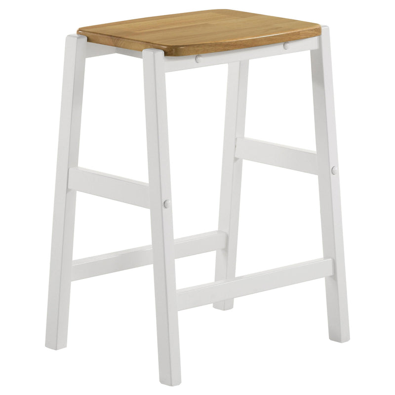 Edgeworth 3-piece Kitchen Island Counter Table Set White - My Sweet Home Furniture (Queens, NY)