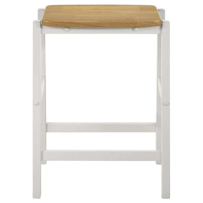Edgeworth 3-piece Kitchen Island Counter Table Set White - My Sweet Home Furniture (Queens, NY)