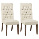 Douglas Tufted Back Dining Chairs Vineyard Oak (Set of 2) - My Sweet Home Furniture (Queens, NY)