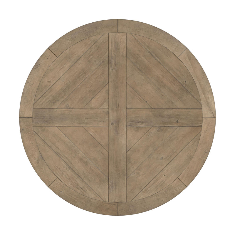 Florence 5-piece Round Dining Table Set Rustic Honey - My Sweet Home Furniture (Queens, NY)