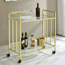 Cara Rectangular Glass Bar Cart - My Sweet Home Furniture (Queens, NY)