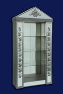 Eros Modern Style Cabinet with Metal Finish