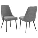 Alan Upholstered Dining Chairs Grey (Set of 2) - My Sweet Home Furniture (Queens, NY)
