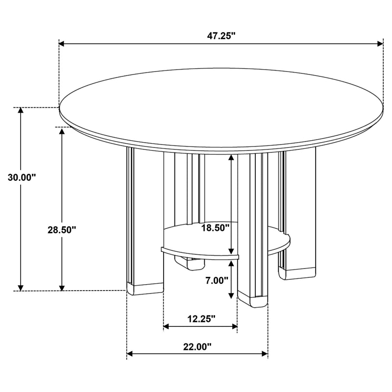 Ottowa Dining Tables Round - My Sweet Home Furniture (Queens, NY)