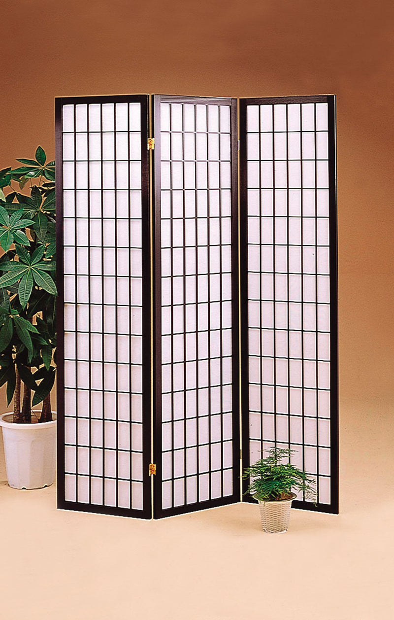 Carrie 3-panel Folding Screen Black and White - My Sweet Home Furniture (Queens, NY)