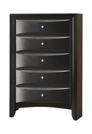 Briana Rectangular 5-drawer Chest Black - My Sweet Home Furniture (Queens, NY)