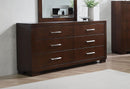 Jessica 6-drawer Dresser Cappuccino - My Sweet Home Furniture (Queens, NY)
