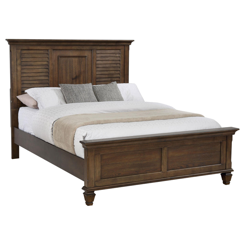 Franco Eastern King & Queen Panel Bed Antique White & Oak - My Sweet Home Furniture (Queens, NY)